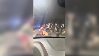 A gang fight broke out right in front of Chicago police