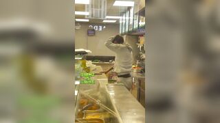 Culturally enriching knife vs fire extinguisher fight on Erdington High Street in Eng