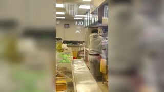 Culturally enriching knife vs fire extinguisher fight on Erdington High Street in Eng