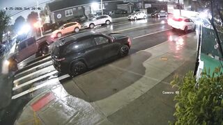 Off-duty NYPD officer in a Jeep Gladiator fatally struck woman in Jackson Heights Newly Released Video Shows