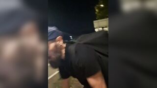 Another gay wanker caught cutting down the British flags