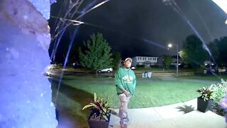 Ex's Tearful Nighttime Visit Caught on Ring Camera to fight her new man