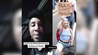 Black man says that white women are “useless.”