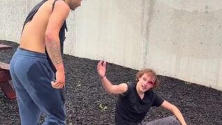 Parking Lot Fistfight Ends in Respectful Handshake After Bullying Dispute