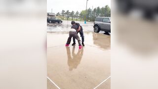 Parking Lot Fistfight Ends in Respectful Handshake After Bullying Dispute