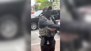 Hispanic ICE agent goes off on people harassing him and other ICE agents for arrestin