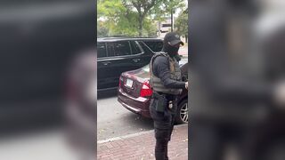 Hispanic ICE agent goes off on people harassing him and other ICE agents for arrestin