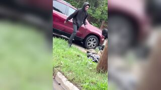 Absolutely HORRIFYING footage has emerged of two Black males brutally beating and then STOMPING ON THE HEAD of a White male