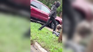 Absolutely HORRIFYING footage has emerged of two Black males brutally beating and then STOMPING ON THE HEAD of a White male