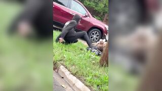 Absolutely HORRIFYING footage has emerged of two Black males brutally beating and then STOMPING ON THE HEAD of a White male