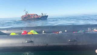Anti-Migrant Activist Stabs Migrant Boat In English Channel