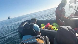 Anti-Migrant Activist Stabs Migrant Boat In English Channel