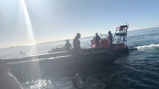 Anti-Migrant Activist Stabs Migrant Boat In English Channel