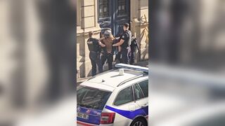 African Man Slapped During Arrest In France