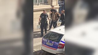 African Man Slapped During Arrest In France