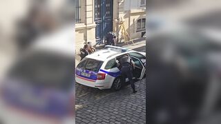 African Man Slapped During Arrest In France