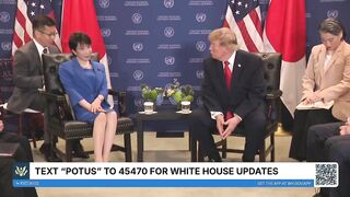 Hilarious moment as Japan PM Sanae Takachi just told the Fake News GET OUTOF THE ROOM