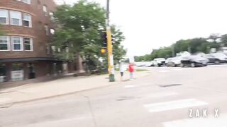 Man With "Deport All Somali" Sign Confronts Somali In in St. Cloud, Minnesota