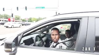 Man With "Deport All Somali" Sign Confronts Somali In in St. Cloud, Minnesota