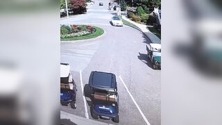 Mercedes plows into Brae Burn Country Club pro shop in Newton, Massachusetts