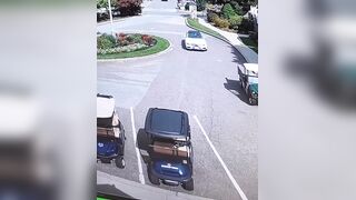 Mercedes plows into Brae Burn Country Club pro shop in Newton, Massachusetts