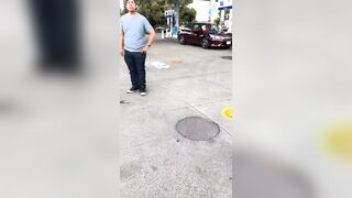 Karen Screams at Fuel Tank Driver for ‘Blocking’ Her Exit