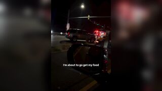 Awkward Moment DoorDash Customer Forced To Collect Food After Driver Crashes