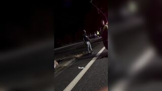 Awkward Moment DoorDash Customer Forced To Collect Food After Driver Crashes