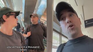 Liberal Man Confronts Nick Shirley At The Airport