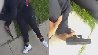 Shooting suspect fatally shot after a brief chase and shooting the officer in the leg
