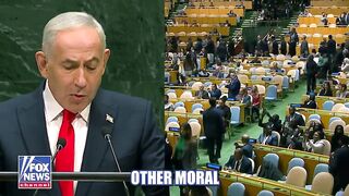 Delegates walked out of their seats before Israeli PM addressed the U.N. General Asse