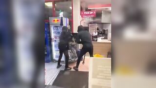 An attempted ATM robbery at the CITGO gas station on grand and Ashland