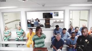 Inmate's jaw drops after a Florida woman finishes a judge's sentence