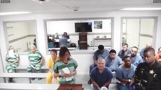 Inmate's jaw drops after a Florida woman finishes a judge's sentence