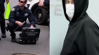 Two men climbed out of Manhattan manhole near the hotel where Netanyahu planning to s