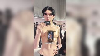 This is one of the ‘high fashion’ guests at the Gucci fashion show in Milan.