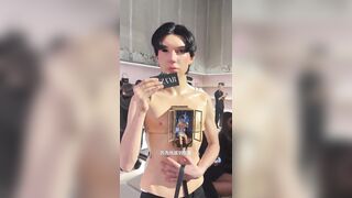This is one of the ‘high fashion’ guests at the Gucci fashion show in Milan.