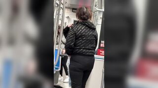 A Woman Pull's a Machete in a Fight Last Night on the LRT in Edmonton, AB