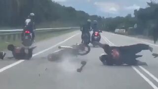 FatBoyScoop Fell From Motorcycle