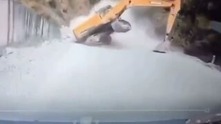 Excavator out of Control; coming your Way