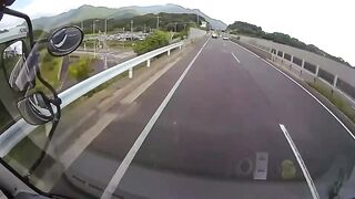 Terribly Unlucky Day for this highway Worker..Watch until End