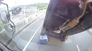 Terribly Unlucky Day for this highway Worker..Watch until End