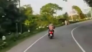 2 Girls 1 Terrible Motorcycle Driver