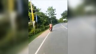 2 Girls 1 Terrible Motorcycle Driver