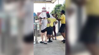 Grandparents Confront Woman at Theme Park for Putting Hands on Their Grandson