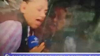 Reporter and Cameraman Hit While Live Streaming a Landslide in Mexico