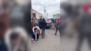 St. Paul Minnesota Masked federal agent pepper-spray protesters directly in the face