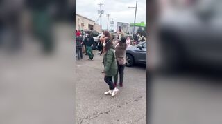St. Paul Minnesota Masked federal agent pepper-spray protesters directly in the face