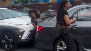 Road rage is one thing, but trying to crush a woman between two cars is INSANE
