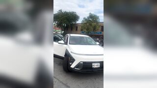 Road rage is one thing, but trying to crush a woman between two cars is INSANE